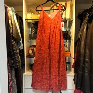 Red Sleeveless Maxi Dress